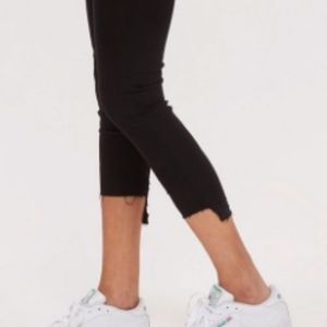 Topshop Jamie high waist ankle grazer in Black